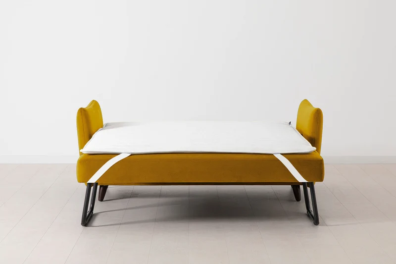 2,5-Sitzer-Schlafsofa Model 08, Senfgelb
