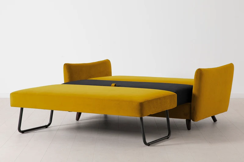 2,5-Sitzer-Schlafsofa Model 08, Senfgelb
