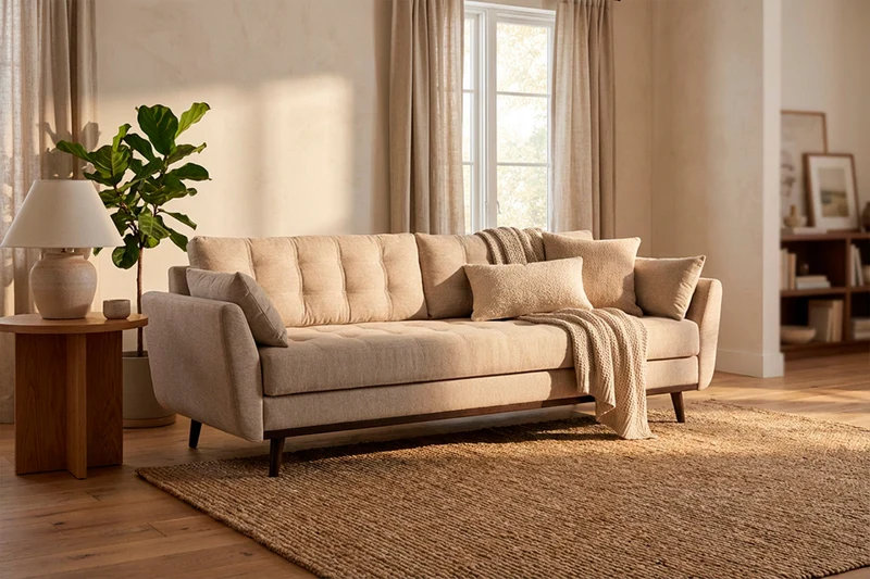 Model 10 Schlafsofa, Steingrau