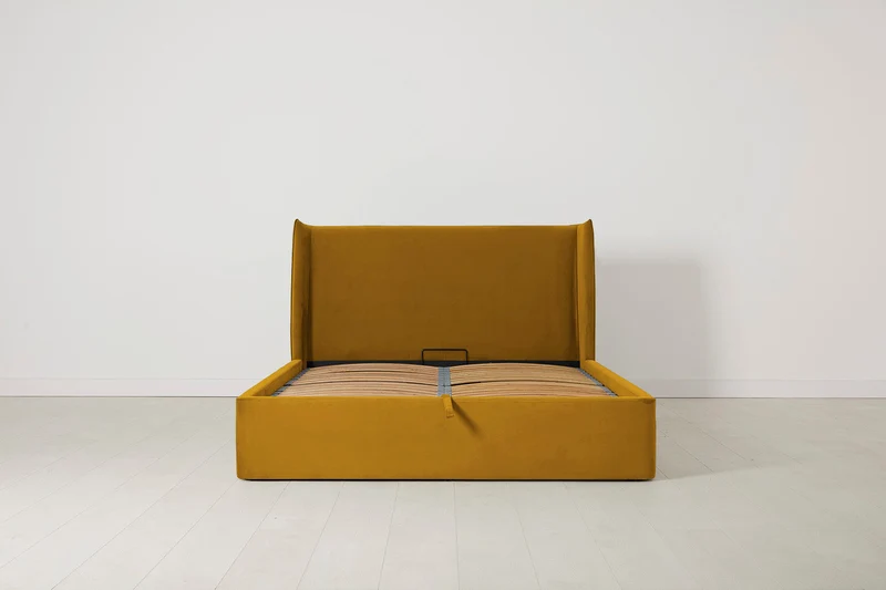 Bett 03 140cm x 200cm, Senfgelb