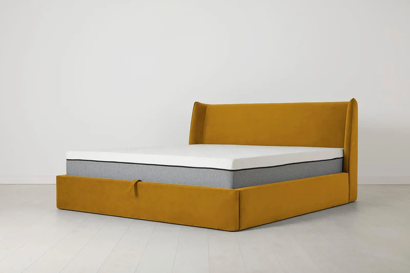 Bett 03 140cm x 200cm, Senfgelb