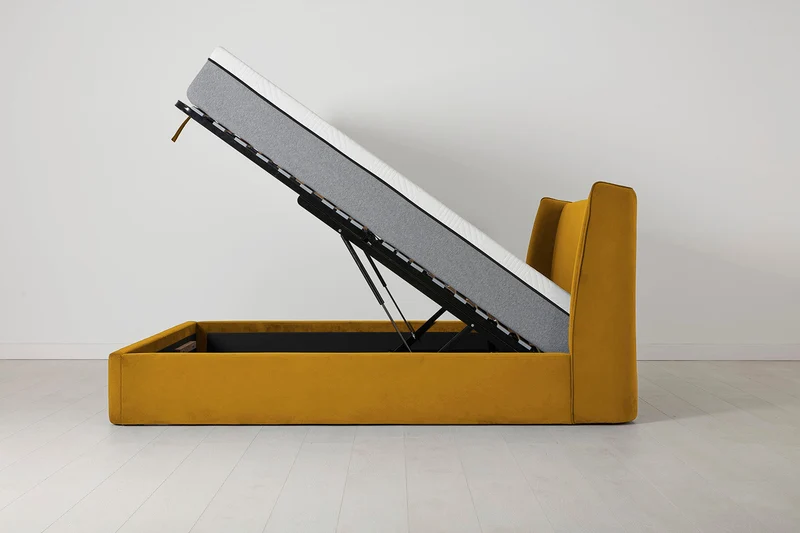 Bett 03 140cm x 200cm, Senfgelb