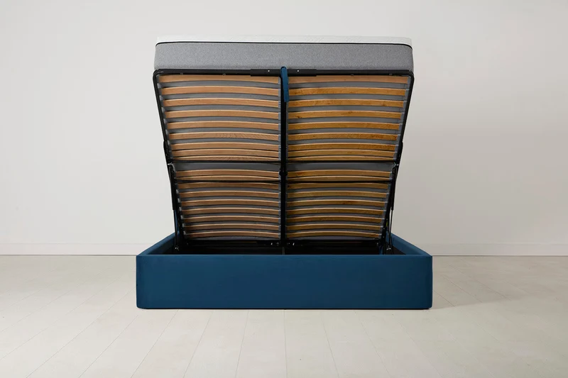 Bett 03 160cm x 200cm, Blaugrün
