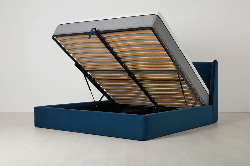 Bett 03 160cm x 200cm, Blaugrün