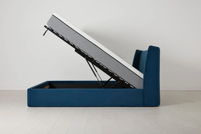 Bett 03 160cm x 200cm, Blaugrün