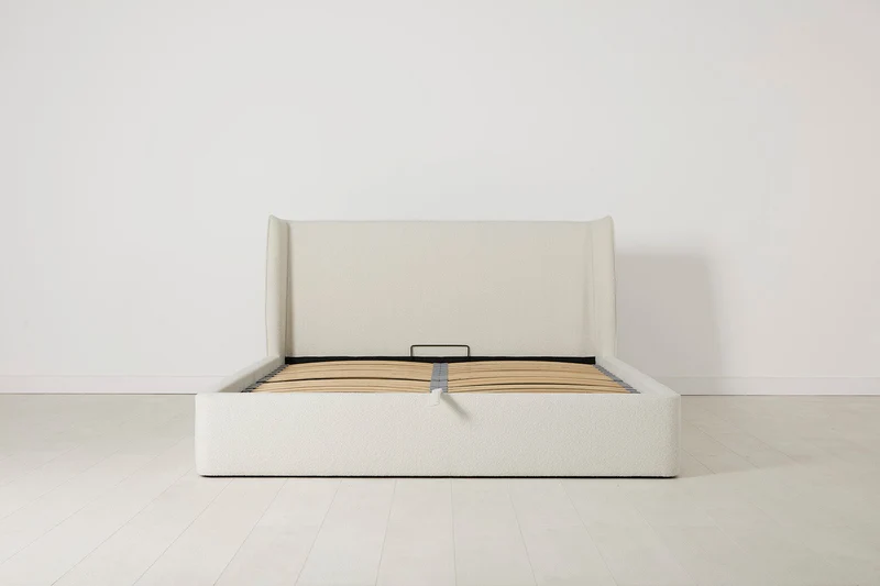 Bett 03 160cm x 200cm, Elfenbeinfarbe