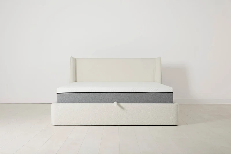 Bett 03 160cm x 200cm, Elfenbeinfarbe