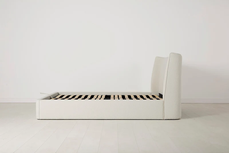 Bett 03 160cm x 200cm, Elfenbeinfarbe