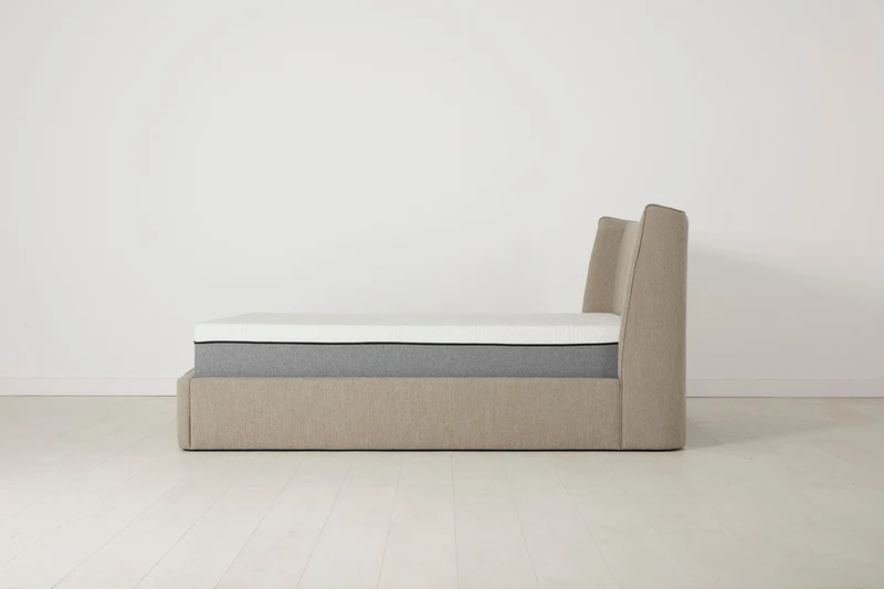 Bett 03 160cm x 200cm, Steingrau
