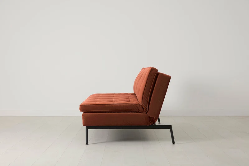 Model 11 Dreisitzer-Schlafsofa, Ziegelrot