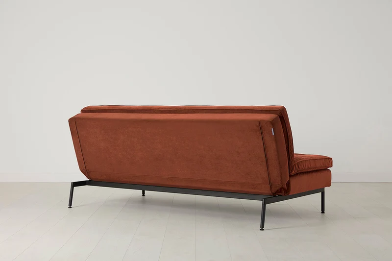 Model 11 Dreisitzer-Schlafsofa, Ziegelrot