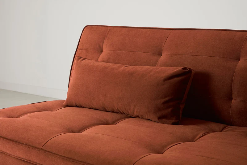 Model 11 Dreisitzer-Schlafsofa, Ziegelrot