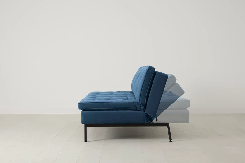 Model 11 Dreisitzer-Schlafsofa, Blaugrün