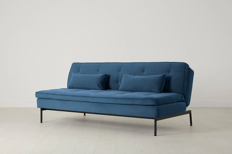 Model 11 Dreisitzer-Schlafsofa, Blaugrün