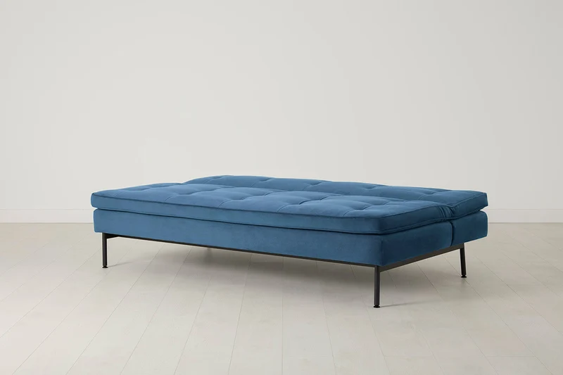 Model 11 Dreisitzer-Schlafsofa, Blaugrün