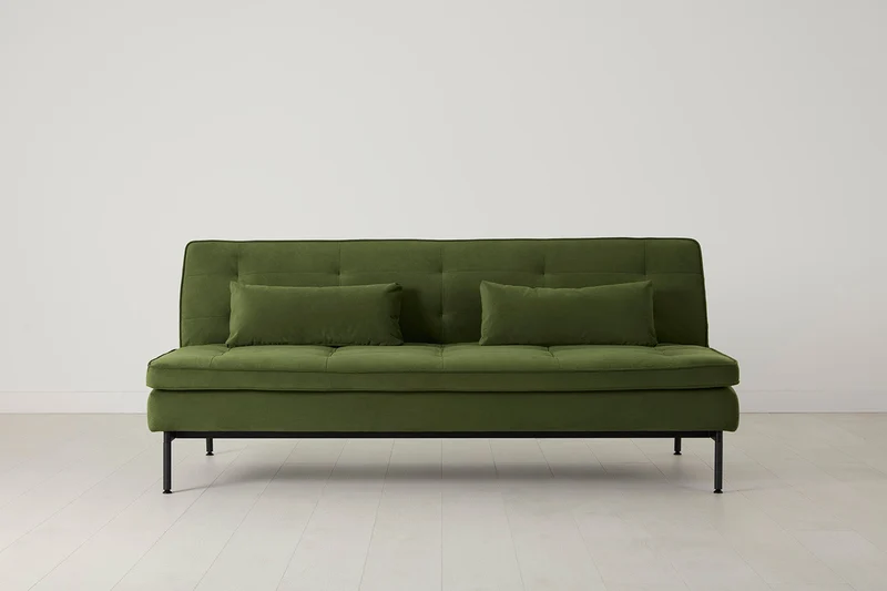 Model 11 Dreisitzer-Schlafsofa, Laubgrün