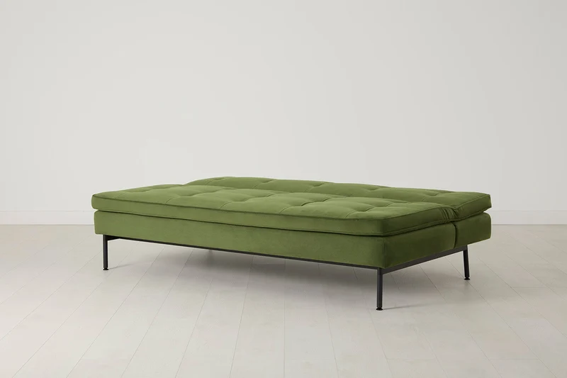 Model 11 Dreisitzer-Schlafsofa, Laubgrün