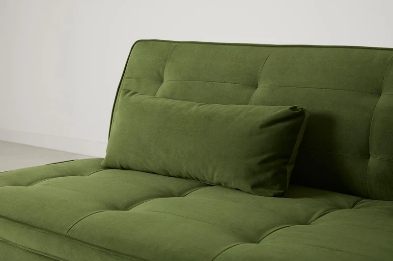 Model 11 Dreisitzer-Schlafsofa, Laubgrün