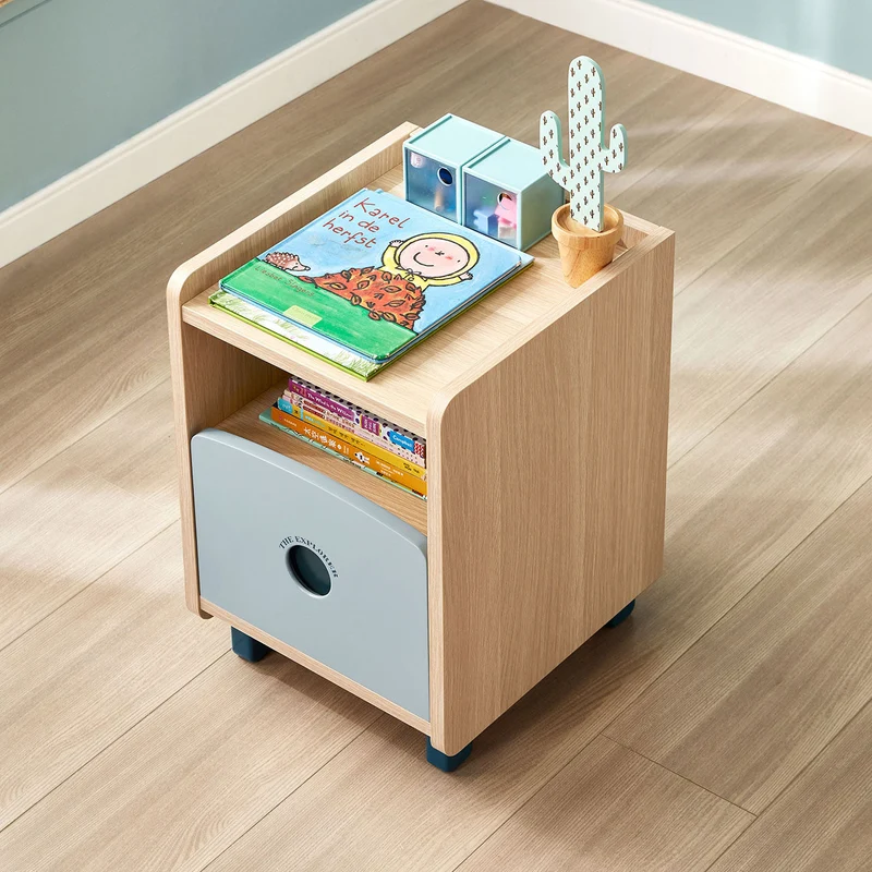 The Explorer Boy Blue Bedside Table