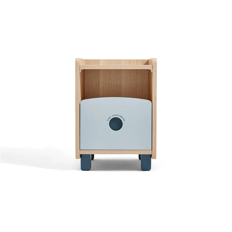The Explorer Boy Blue Bedside Table