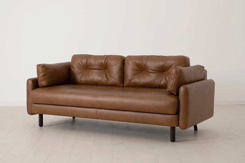 Model 04 Dreisitzer-Schlafsofa, Ahornbraun