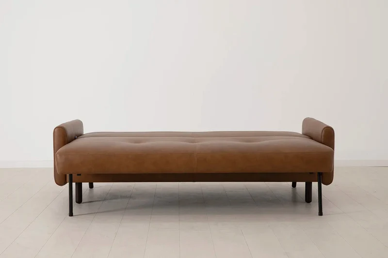 Model 04 Dreisitzer-Schlafsofa, Ahornbraun