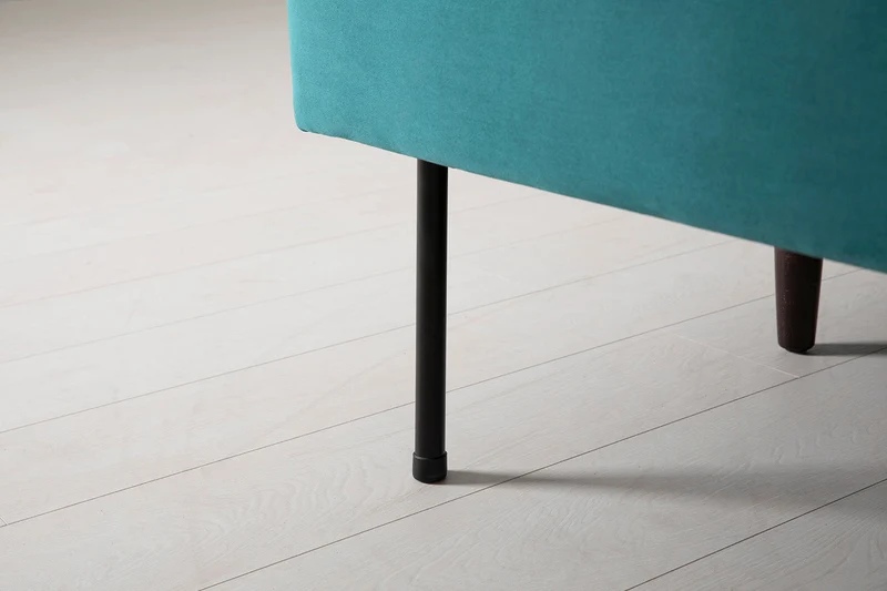 Model 04 Dreisitzer-Schlafsofa, Eisvogelblau