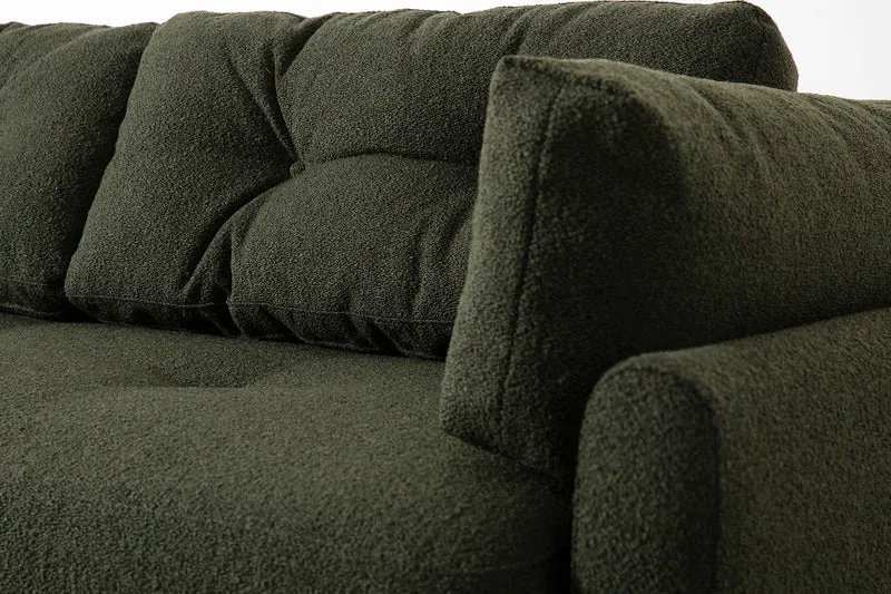 Model 04 Dreisitzer-Schlafsofa, Farngrün