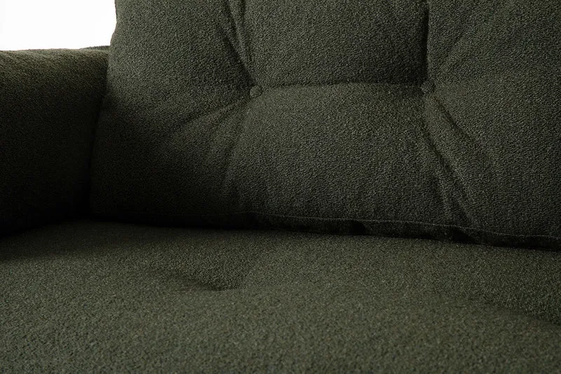 Model 04 Dreisitzer-Schlafsofa, Farngrün
