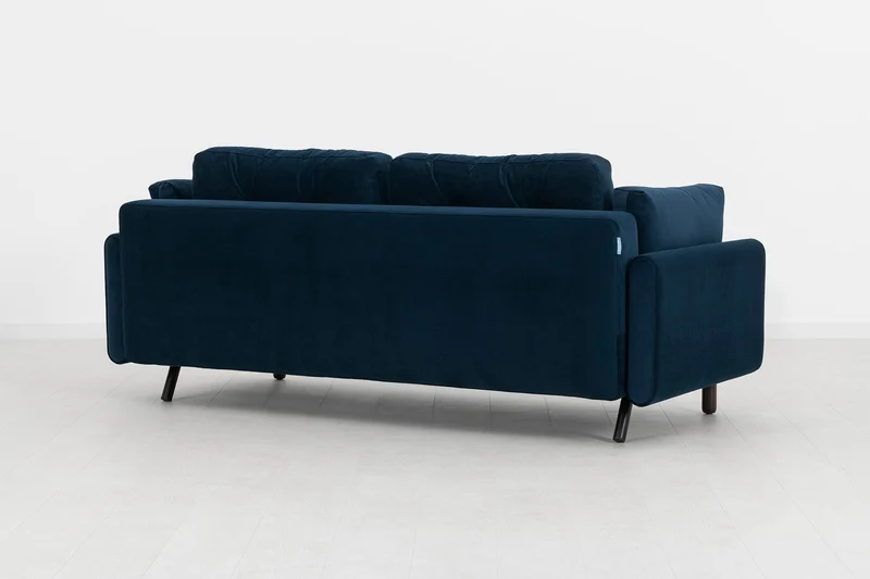 Model 04 Dreisitzer-Schlafsofa, Indigoblau