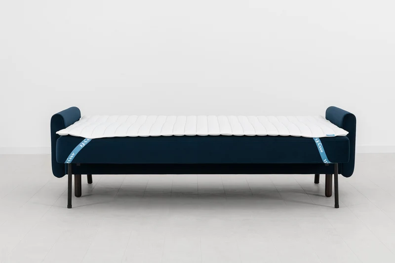 Model 04 Dreisitzer-Schlafsofa, Indigoblau