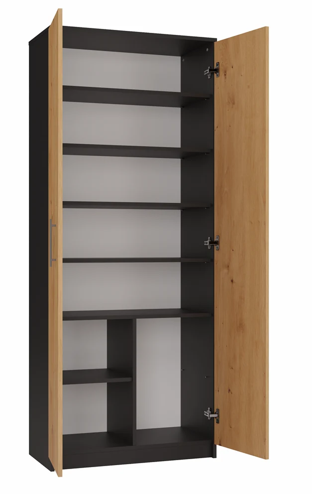 GESCHLOSSENES BÜCHERREGAL OLIV 2D ZEN