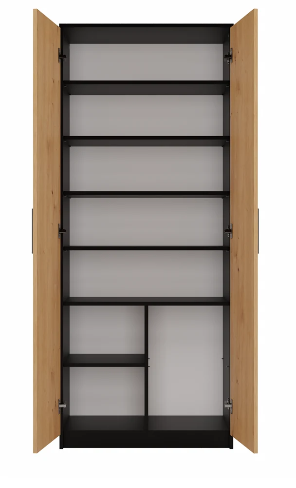 GESCHLOSSENES BÜCHERREGAL OLIV 2D ZEN