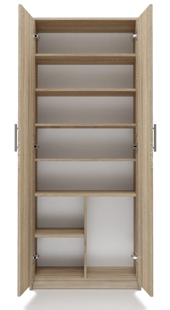 GESCHLOSSENES BÜCHERREGAL OLIV 2D ZEN
