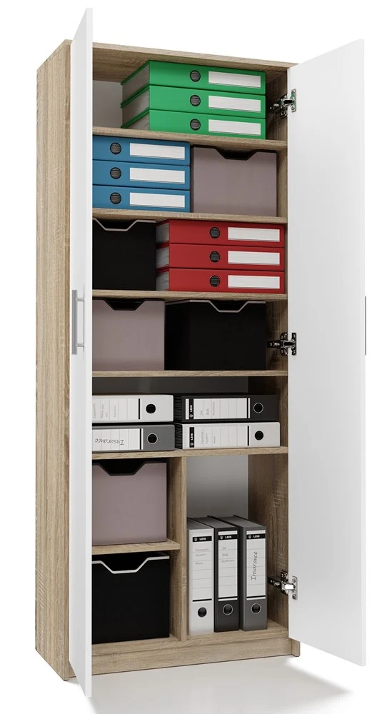 GESCHLOSSENES BÜCHERREGAL OLIV 2D ZEN