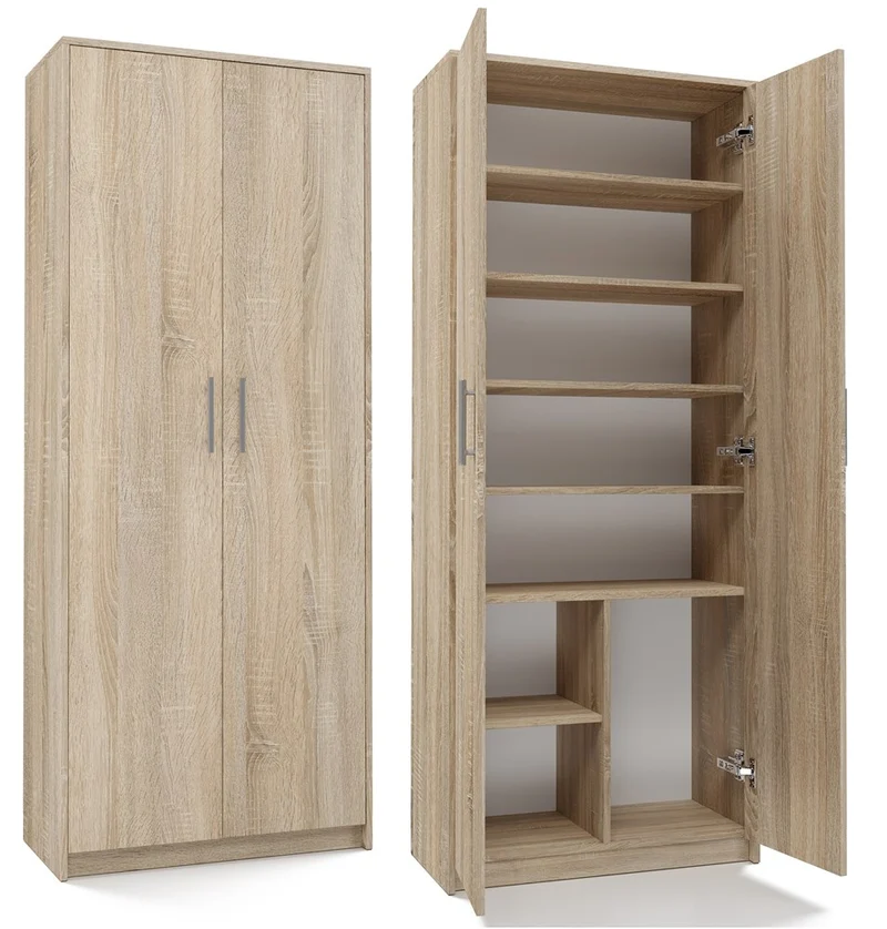 GESCHLOSSENES BÜCHERREGAL OLIV 2D ZEN