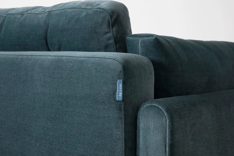 Model 04 Dreisitzer-Schlafsofa, Wasserblau
