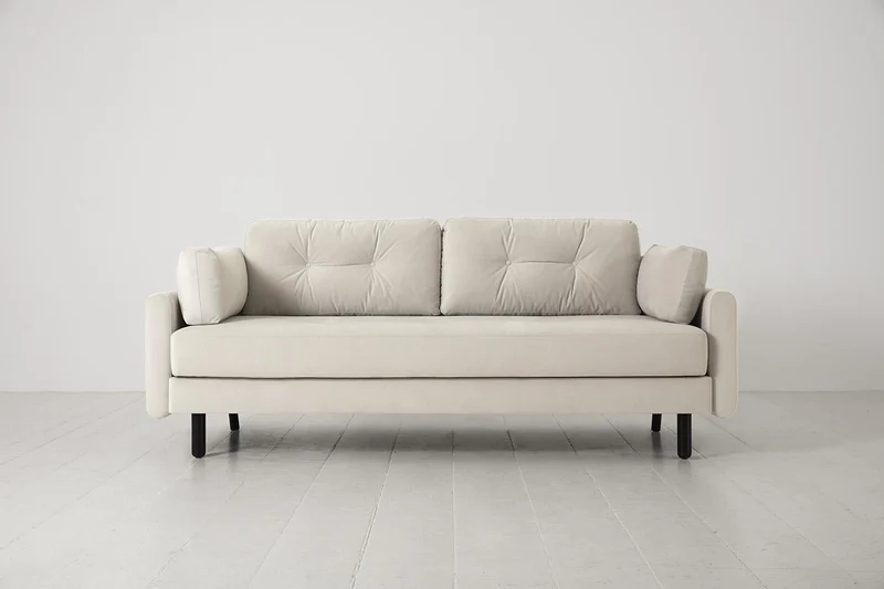 Model 04 Dreisitzer-Schlafsofa, Knochenweiß