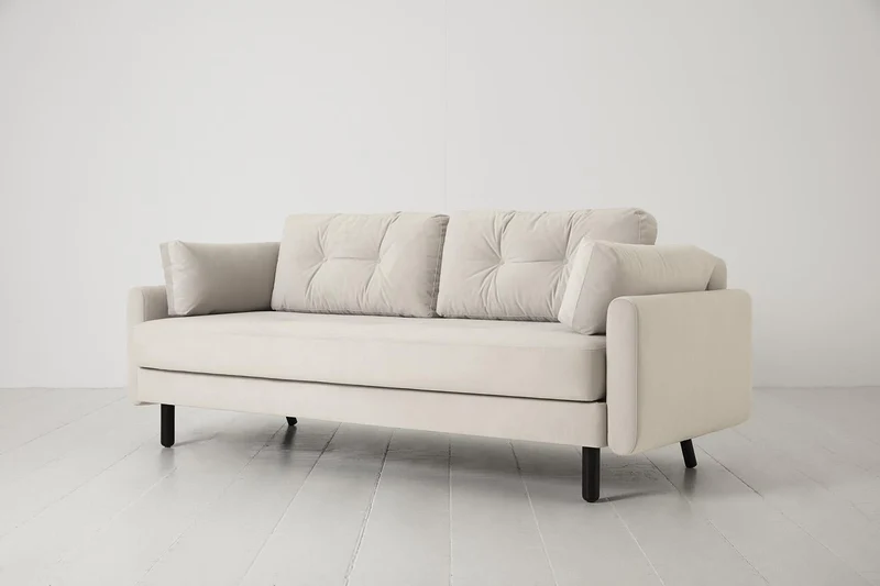 Model 04 Dreisitzer-Schlafsofa, Knochenweiß