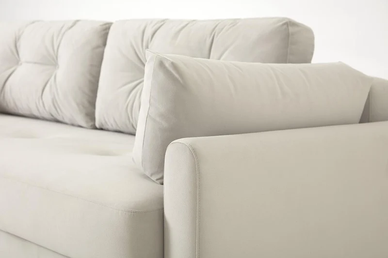 Model 04 Dreisitzer-Schlafsofa, Knochenweiß
