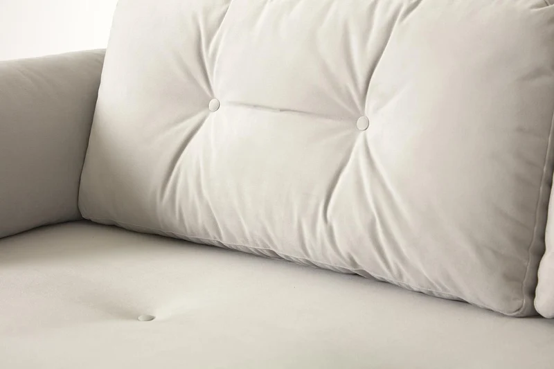 Model 04 Dreisitzer-Schlafsofa, Knochenweiß
