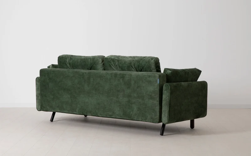 Model 04 Dreisitzer-Schlafsofa, Tannengrün