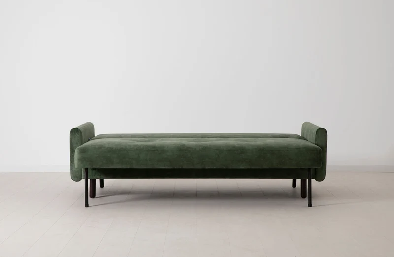 Model 04 Dreisitzer-Schlafsofa, Tannengrün