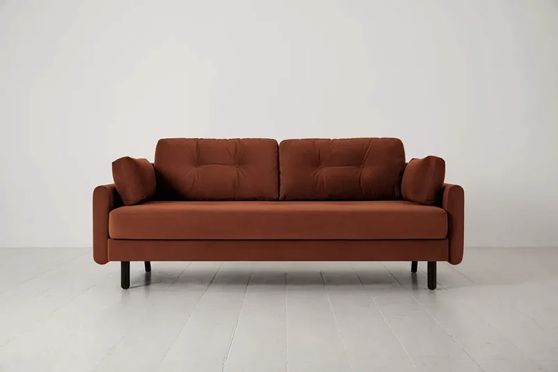 Model 04 Dreisitzer-Schlafsofa, Umbrabraun