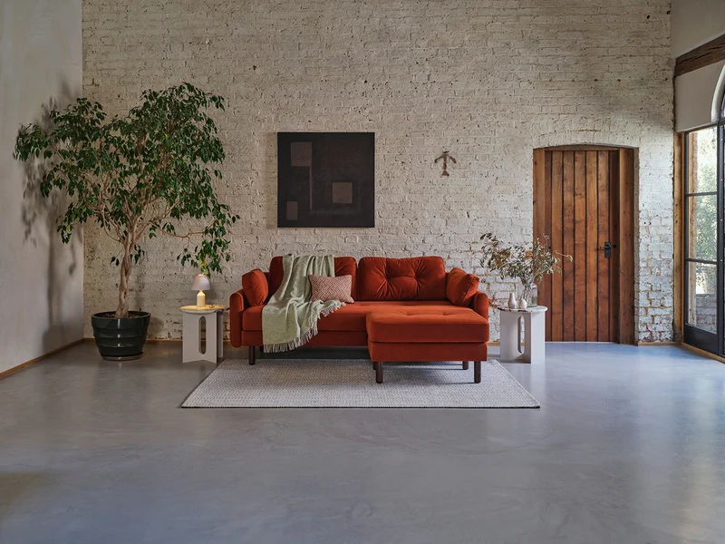 Model 04 Dreisitzer-Schlafsofa, Umbrabraun