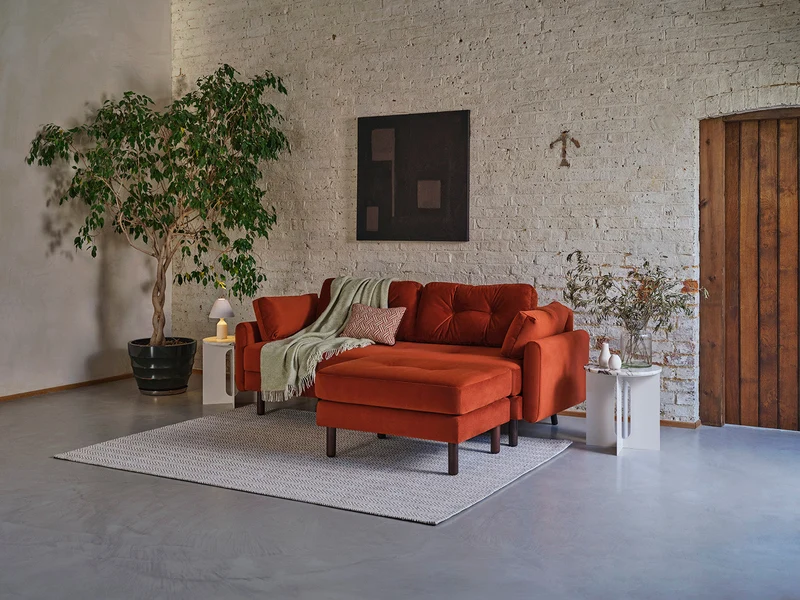 Model 04 Dreisitzer-Schlafsofa, Umbrabraun