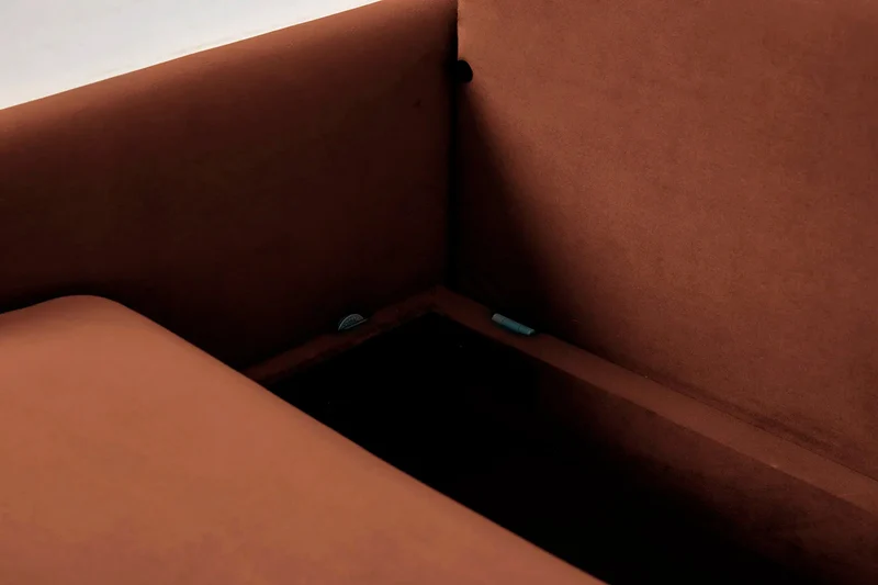 Model 04 Dreisitzer-Schlafsofa, Umbrabraun