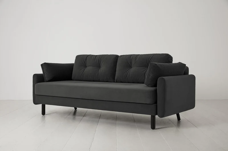 Model 04 Dreisitzer-Schlafsofa, Dunkelgrau