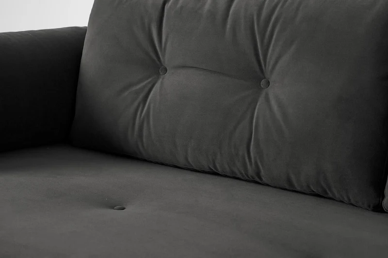 Model 04 Dreisitzer-Schlafsofa, Dunkelgrau