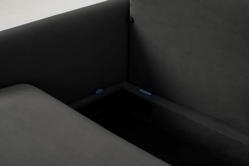 Model 04 Dreisitzer-Schlafsofa, Dunkelgrau